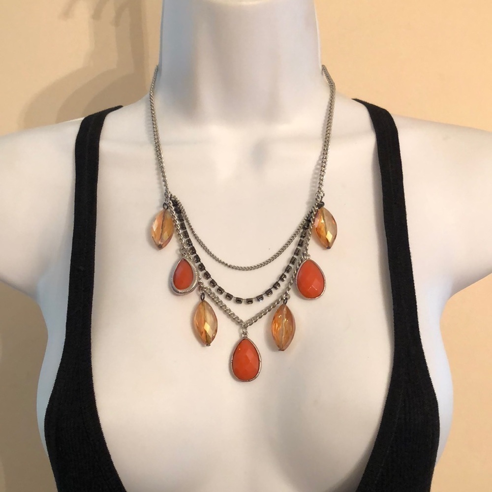 Simply Vera Wang Multi Layer Beaded Necklace